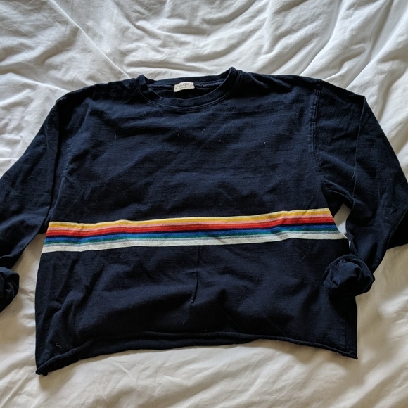 Brandy Melville Tops - John Galt by Brandy Mellville Crop Long Sleeve